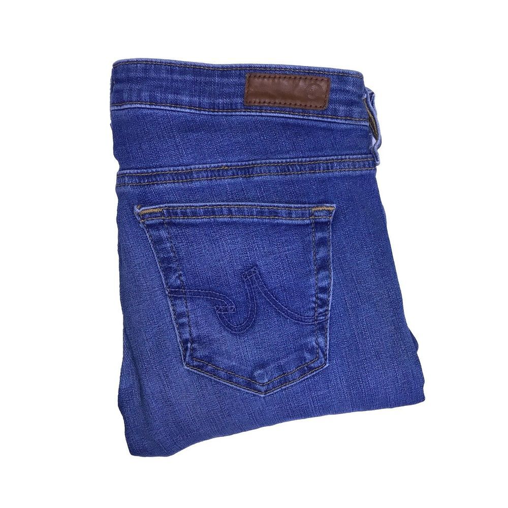 AG Adriano Goldschmied Jeans Womens‎ 28 Blue Medium Wash The Stilt Cigarette Leg